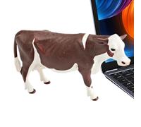 Figura di Holstein, statuetta di agricola realistica | statua realistica Figurine - Indoor Outdoor Farm Animal Figure Ornamenti Scena Scena per sala da pranzo, studio