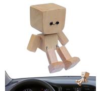 Figura di legno che vaga per decorazioni per decoraioni per decorazini, uomo, magnetici, interni 'auto per furgone, camion, pendolarismo quotidiano, lavoro, viaggio, vacanze, campeggio