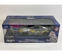 Figura Di Mechagodzilla E Nissan GT-R R35 Ben Sopra 1:24 Scala Jada 36285