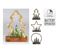 Figura di Natale LED Ricaricabile 30 Cm. Pezzo Singolo