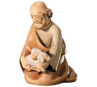 Figura Di Presepe Leonardo Collezione Santo Pastore Statua In Legno Di Acero