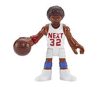 Figura di ricambio per borsa cieca Imaginext Serie 4 - CDX81 ~ Loose ~ Giocatore di basket Next 32 ~ Omaggio a Julius Dr. J Irving, bianco, marrone