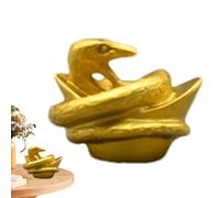 Figura di serpente fortunato, statua di serpente in resina,Decorazione di statue tradizionali cinesi in resina - La statua animale tradizionale cinese per la casa simboleggia quella giusta