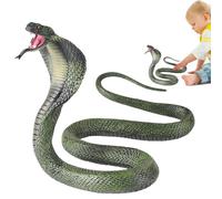 Figura di serpente realistica, grande figura di serpente realistica - Safari Animal Figur, spettrale festa di trucco, gag di Halloween, divertenti giocattoli difficili per