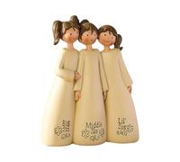 Figura di sorella Angel - Figura di amicizia di Harz, scultura migliore amica, regalo di fidanzate | Figura significativa con messaggio di cuore per donne, regalo di amicizia per la memoria rimane