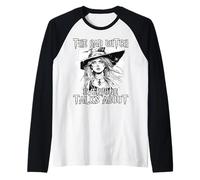Figura di Strega oscura Donne occulte magia mistica estetica Maglia con Maniche Raglan