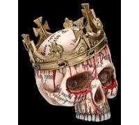 Figura Di Teschio Con Corona - Macbeth - Teschio Reale Decorazione Gotica