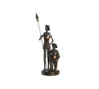 Figura Don Chisciotte e Sancho Panza Resina 7x7x25 cm