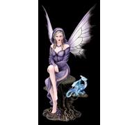 Figura Elfo Neriel - Nachtfee Custode Des Mondlichts - Mistico Fantasy