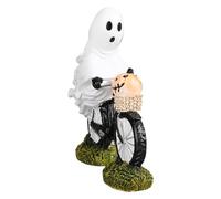 Figura fantasma - Ghost Riding on Bikes Halloween Pumpkin Decor | Mensola | Ornamenti Per Display Ufficio Stagionale per Armadi Ingresso Camera Da Letto Tabl