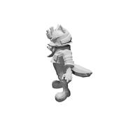 Figura Fox McCloud Star Fox Nintendo Personaggio Modello Gaming Colleziona