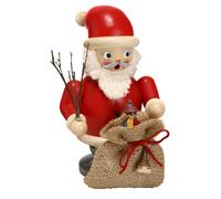 Figura Fumatori Babbo Natale Con Sacchetto Regalo Colorato Altezza 20 CM Nuovo