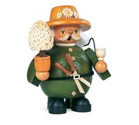 Figura Fumatori Omino Fumatore Piccolo Giardiniere ( Lxa ): 12x17cm Nuovo Neve