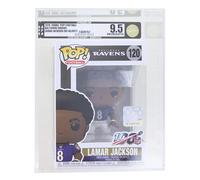 Figura Funko POP Vinyl Dei Baltimore Ravens NFL | Lamar Jackson Graded AFA 9.5