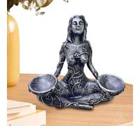 Figura Gaja, Statua della dea Scultura della dea Harz-Madre-Terra | Figure di Madre Terra, Base a Sfera cristallina, Decorazione Artistica per la casa s