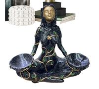 Figura Gaja, Statua della dea Scultura della dea Harz-Madre-Terra | Figure di Madre Terra, Base a Sfera cristallina, Decorazione Artistica per la casa s