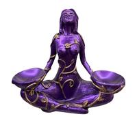 Figura Gaja, Statua della dea Scultura della dea Harz-Madre-Terra | Figure di Madre Terra, Base a Sfera cristallina, Decorazione Artistica per la casa s