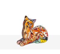 FIGURA GATO COLORES RESINA