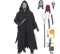 Figura Ghostface, figurina Ghostface in azione, figurina anime 18 cm con articolazioni mobili (con accessori), modello in posa in piedi, statua in PVC da collezione, decorazione per la casa, regalo