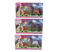 Figura giocattolo cavallo con tazze - cavallo giocattolo con accessori