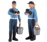 Figura Giocattolo Modello Realistico di Contadino per Decorazioni per la Casa, Ornamenti da Tavolo e Oggetti di Scena per Raccontare Storie per Bambini, Realizzato in Materiale PVC di Alta