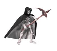 Figura giocattolo scheletro: modello di osso articolato, figura di azione del di gioco inquietante | Modello possibile con cappello e mantello, da collezione per esposizione educativa di