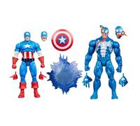 Figura Hasbro Marvel Legends Gamerverse Captain America vs Venom articolata 2 pezzi