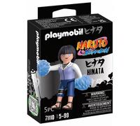 PLAYMOBIL Naruto 71110 Hinata mit schwarzen Haaren in weiß-lila Jacke mit knöche