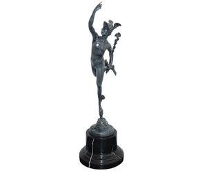 Figura In Bronzo Hermes H 43 Cm Mitologia Greca Scultura In Bronzo