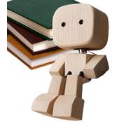 Figura in Legno | Bambola di Legno con Piedi Tremolanti a Forma | Scultura Mobile da Cruscotto Decorazione da Scrivania per Viaggio Studio Viaggio su Strada Dormitorio Pendolarismo Camera da Letto