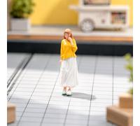 Figura in miniatura di ragazza in scala 1/64, regalo, modello per la casa,