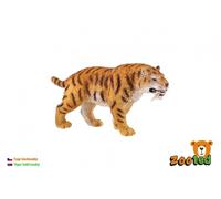 Figura in plastica della tigre dai denti a sciabola 13 cm