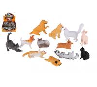 Figura in plastica di cani e gatti - varietà miste