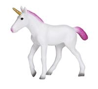 Figura in plastica Unicorno con criniera rosa