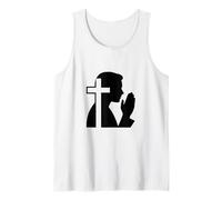 Figura in Preghiera con Croce per Gli Amanti della Fede per Pasqua Canotta