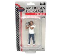 Figura In Resina Del Cameraman TV On Air 1/18 American Diorama 18403