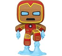 Figura In Vinile POP Marvel Funko Holiday | Iron Man Di Pan Di Zenzero