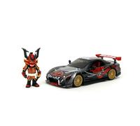 FIGURA JADA 35668 MAZDA RX-7 CON MONKEYS LAB NERO LUCIDO HOLLYWOOD RIDES 1/24