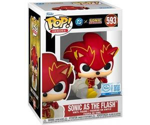 Figura - Jla & Sonic: Funko Pop Heroes - Sonic/flash (vinyl Figure 593)