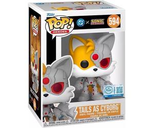 Figura - Jla & Sonic: Funko Pop Heroes - Tails/cyborg (vinyl Figure 594)
