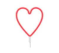 FIGURA LUMINOSA DECORATIVA GINGA Heart, Rosso