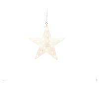 FIGURA LUMINOSA DECORATIVA KONSTSMIDE 4483-103 Stella acrilica 40 LED, Bianco, Trasparente
