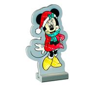 Figura luminosa LED Disney Minnie con sciarpa effetto Infinity 20 cm
