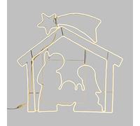Decoro luminoso Lotti Sagoma Presepe Neon Bifacciale 40472