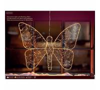 Figura luminosa Sagoma Farfalla 400 micro led luce calda classica 58x43 cm