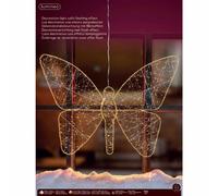 Figura luminosa Sagoma Farfalla 700 micro led luce calda classica 98x77 cm