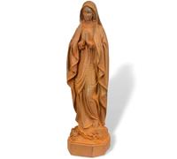 Figura Madre di Dio Maria Madonna Scultura Giardino Ferro Ruggine Stile Antico