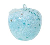 FIGURA MANZANA CRISTAL CELESTEMOTEADO °13X13CM