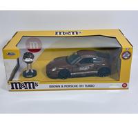 Figura Marrone M&Ms E Porsche 911 Turbo In Scala 1:24 Jada 34624