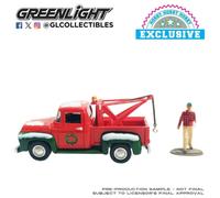 Figura Meccanico Natale Ford F-100 Carro Attrezzi 1956 1:64 Greenlight 30564B